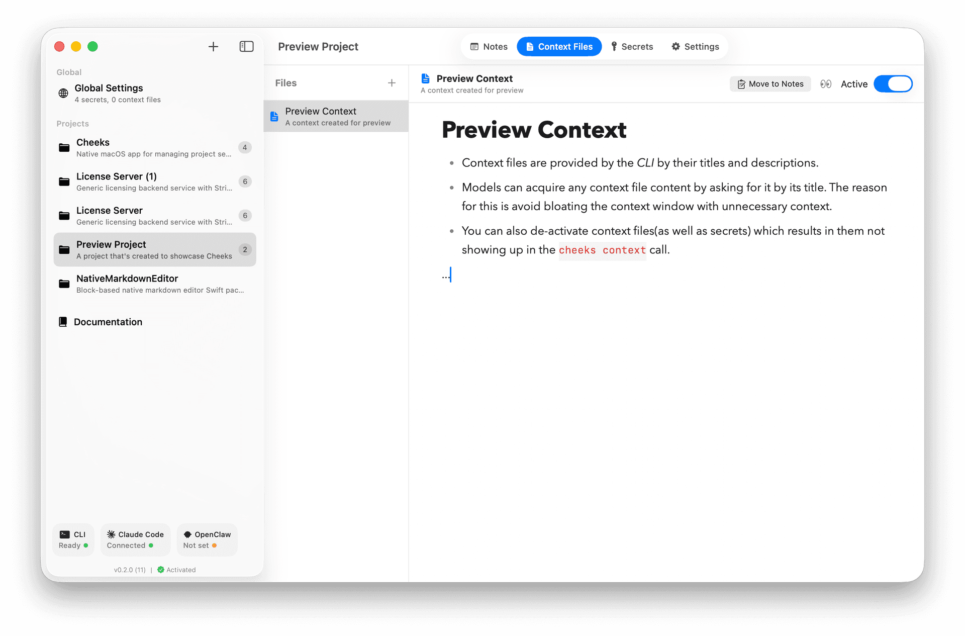 Cheeks - Context Files